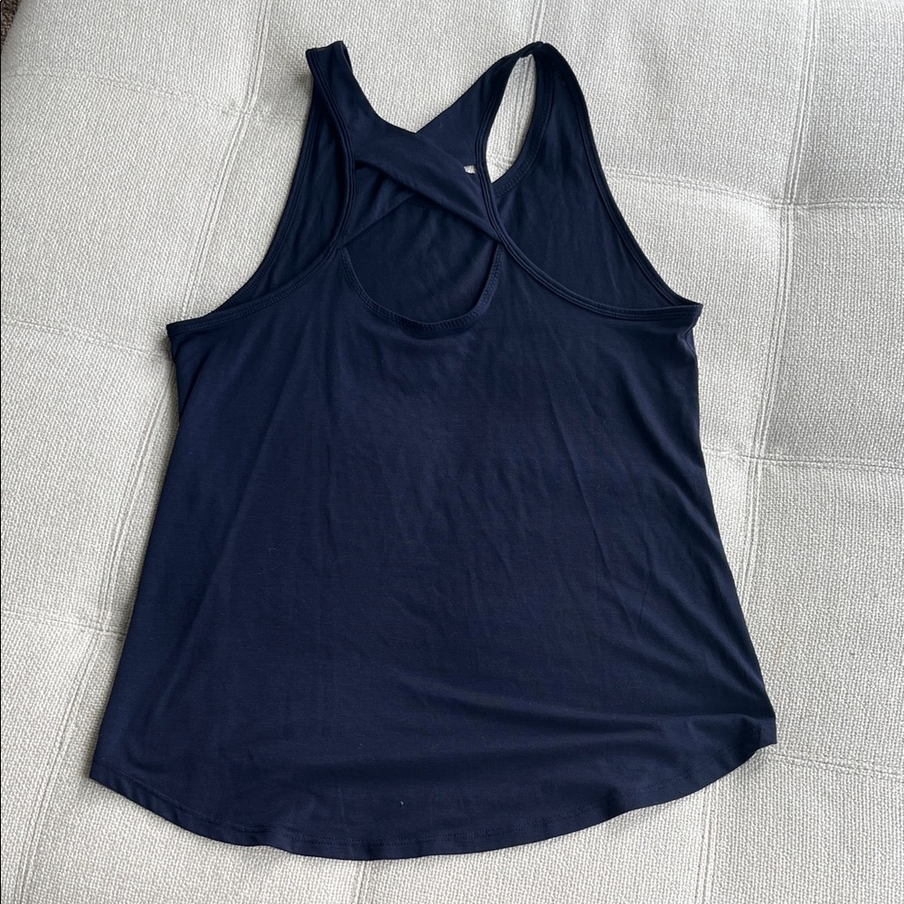 Athleta Navy Racerback Tank Top - Picture 4 of 5